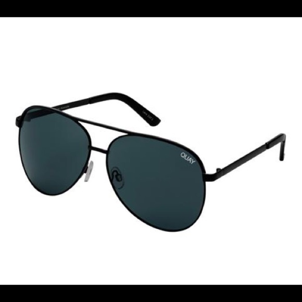 Quay Australia black aviator sunglasses